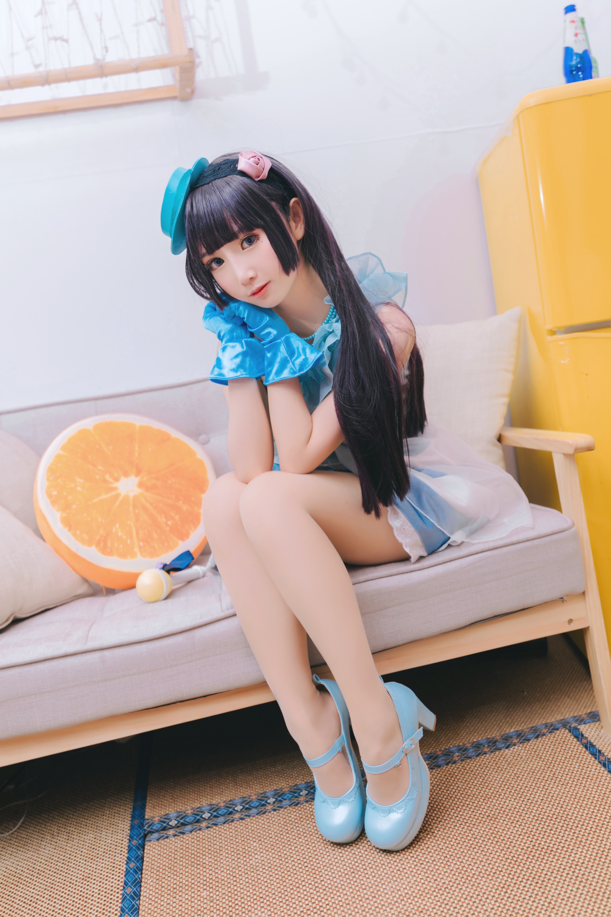 图片[1]-面饼仙儿 – NO.026 Coser面饼仙儿 黑猫打歌服 [12P]-XikXak